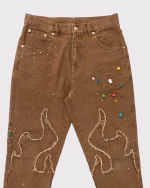 Lemons On Fire Jeans Brown (1)