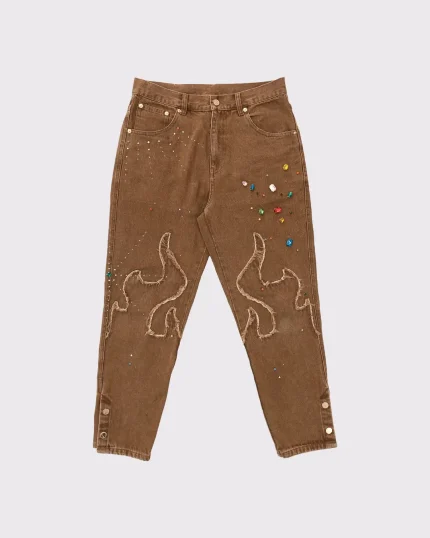 Lemons On Fire Jeans Brown (2)