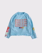 Lemons On Fire Long Sleeve Blue (3)