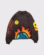 Lemons On Fire Long Sleeve Brown (3)