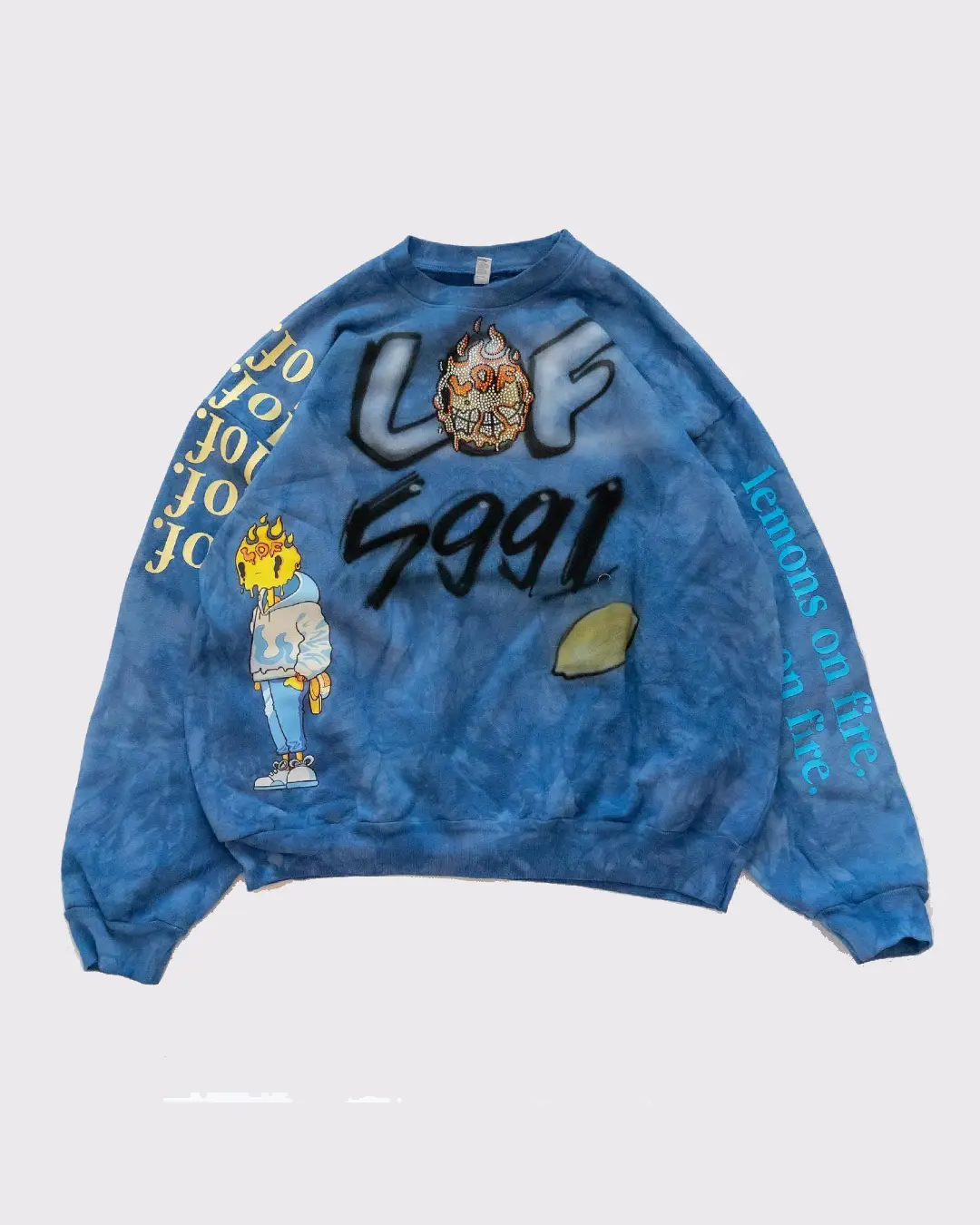 Lemons On Fire Sweatshirts Purple Lemons On Fire Sweatshirts Purple