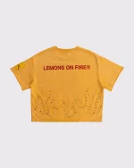 Lemons On Fire T Shirt Yellow (4)