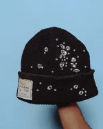 Lemons on Fire Stone Beanie Black (4)