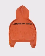 Lemons on Fire Zip Hoodie Orange (2)