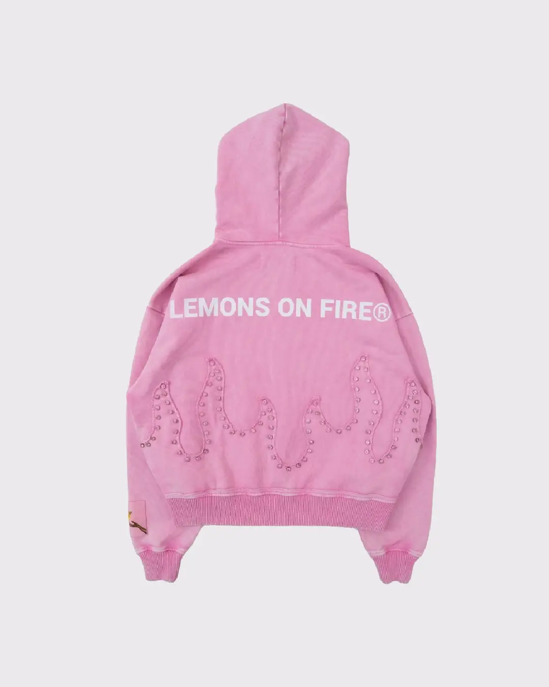 Lemons on Fire Zip Hoodie Pink (2) Lemons on Fire Zip Hoodie Pink (2)