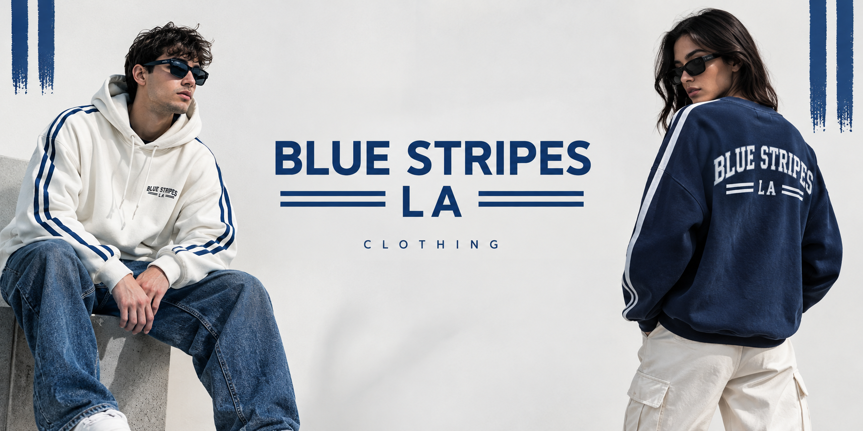Blue Stripes LA Clothing